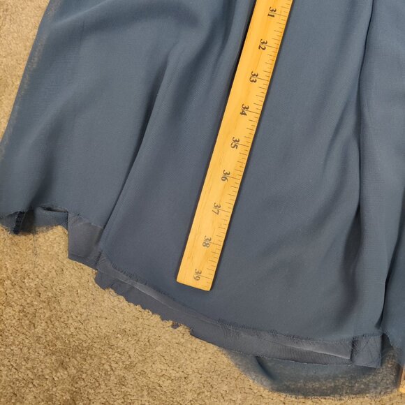 Refka Women's Palazzo Flare Pants Size 8 Blue Lined Pull On Casual Outerwear - Picture 11 of 11